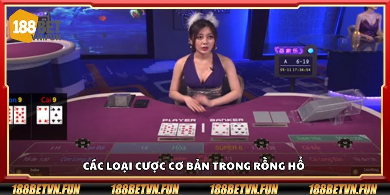 Các loại cược cơ bản trong rồng hổ